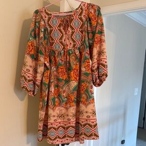 Floral Bohemian Dress